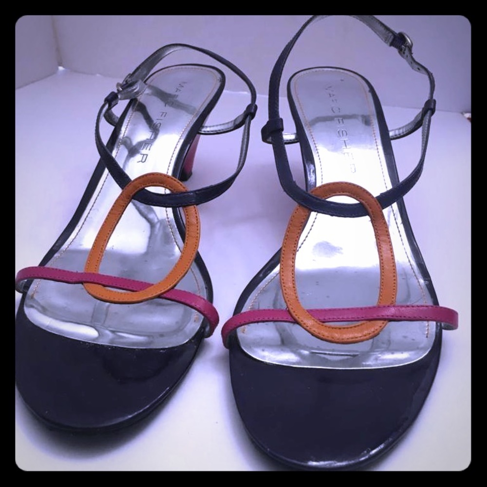 Marc Fisher Strappy Sandals - Wedge Heels